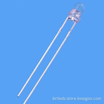 3mm pure green LED components, 605nm, water clear lens, 18,000mcd, 30° viewing angle